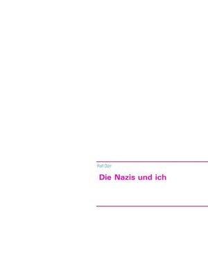 cover image of Die Nazis und ich